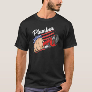 Camiseta US American Flag Plumber Pipefitter Patriotic P