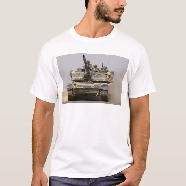 Camiseta US_Army_M1A1_Abrams_main_Batt_ tanque (Frente)