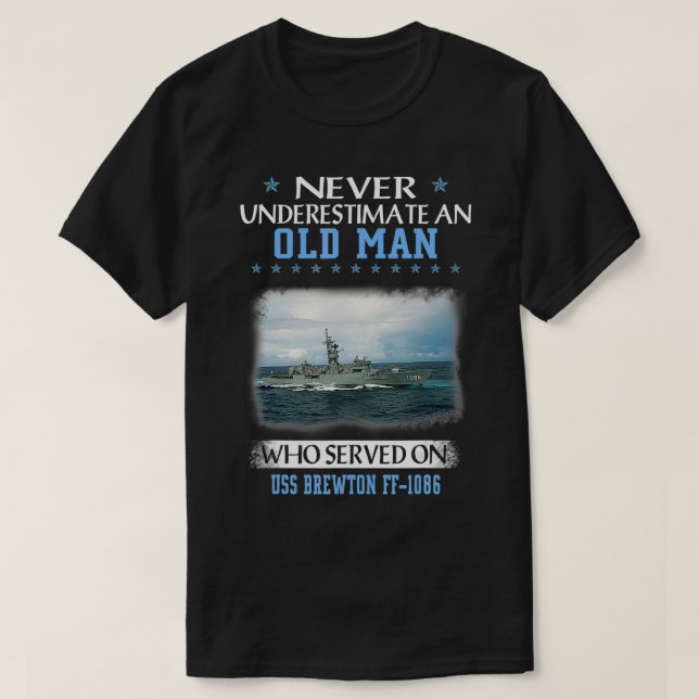 Camiseta US Brewton F1086 Veteranos Dia Pai  (Frente do Design)