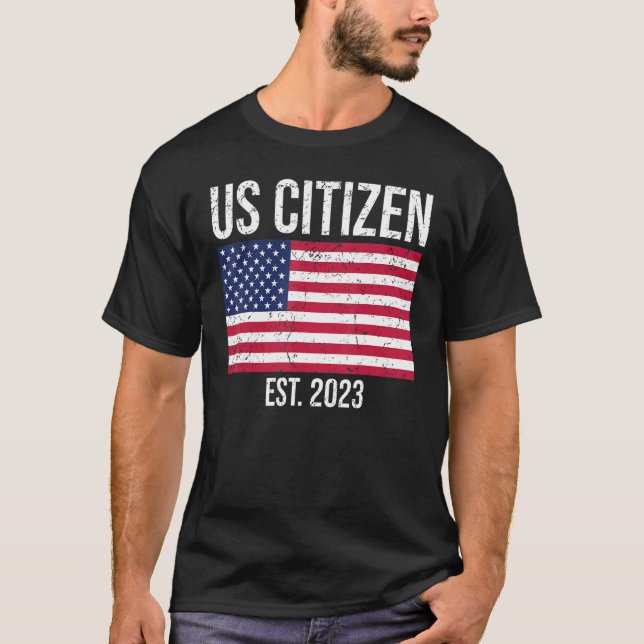 Camiseta US Citizenship Decoration American New USA Citizen (Frente)