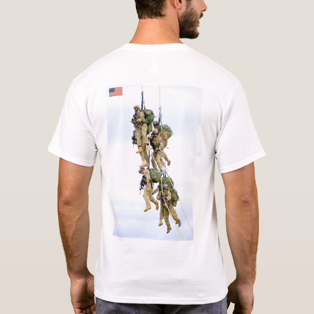 Camiseta US COMBAT SQUAD - Extração de helicópteros (Verso)