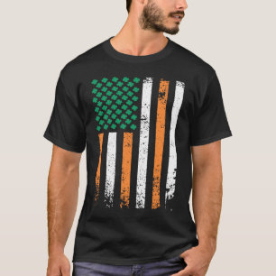 Camiseta US Dia de São Patrício shamrocks USA 1
