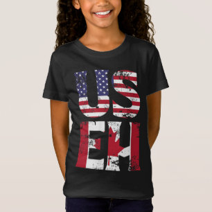 Camiseta US EH American Canadian Funny Memote Cotação