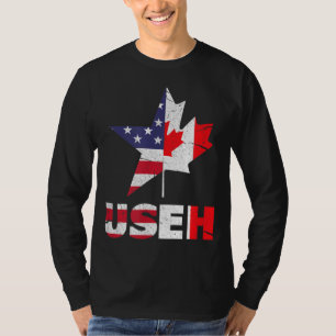 Camiseta US EH Funny Canada Flag Americano