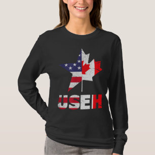Camiseta US EH Funny Canada Flag Americano
