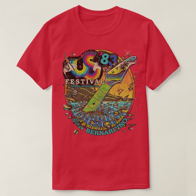 Camiseta US Festival 1983 (Frente do Design)