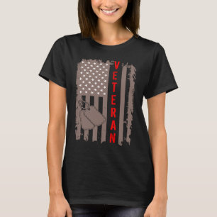 Camiseta US FLAG AMERICAN VETERAN Gift Veterans Day Soldier