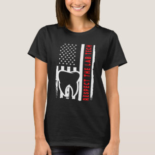 Camiseta US Flag e Teeth Technican respeitam a tecnologia d