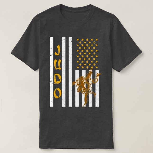 Camiseta US Flag Judo (Frente do Design)