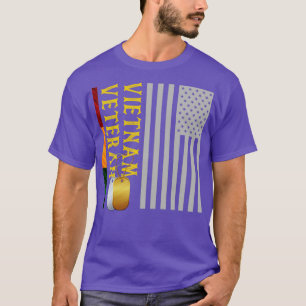 Camiseta US Flag Patriótico Americano Presente Vietnã Veter