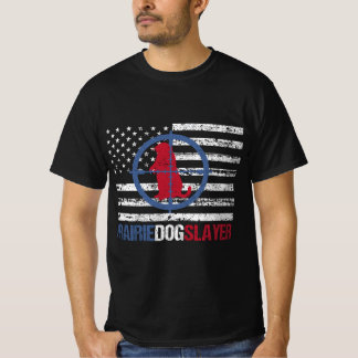 Camiseta US Flag Prairie Dog Hunting Prairie Dog Slayer