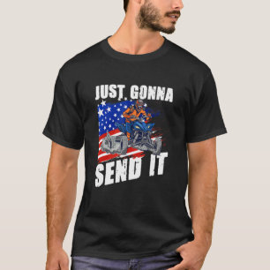 Camiseta US Flag Quad ATV Apenas Vai Enviá-Lo