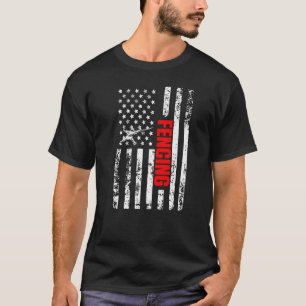 Camiseta US Flag Sports Patriótico Fenciado Premium
