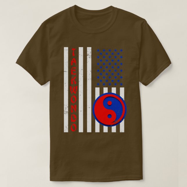 Camiseta US Flage American Taekwondo (Frente do Design)