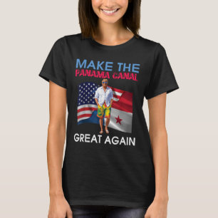 Camiseta Us Flags Donald Trump Faz O Excelente Do Canal Do