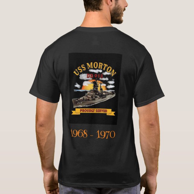Camiseta US Marinho DD948 USS Morton T-Shirt (Verso)