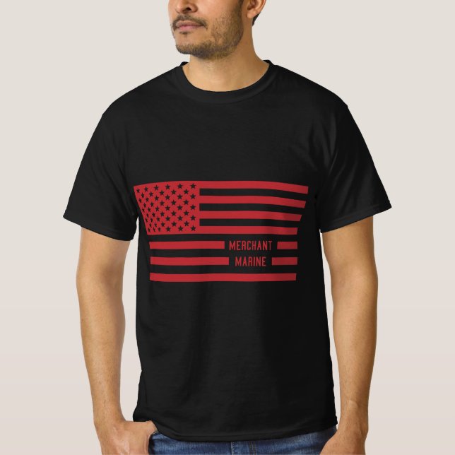 Camiseta US Merchant Marine American Flag (Frente)