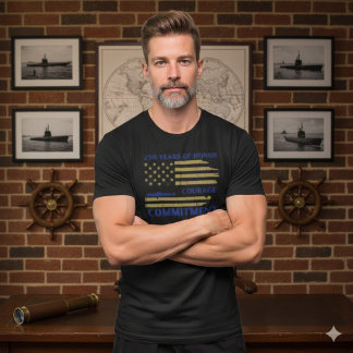 Camiseta US Navy 250th Anniversary Submarine Honor T-Shirt