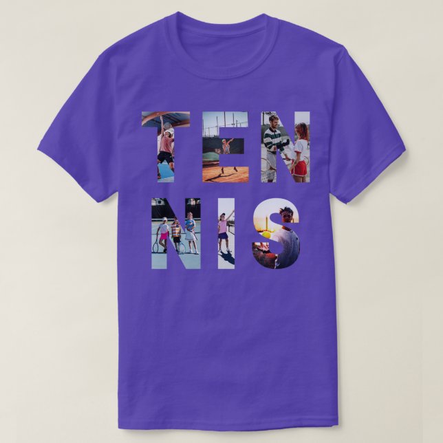 Camiseta US Open Fotografia Sunset Letters Tênis (Frente do Design)