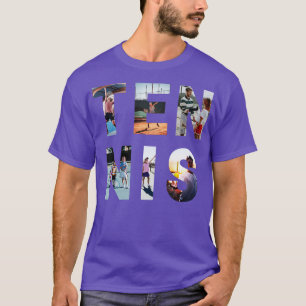 Camiseta US Open Fotografia Sunset Letters Tênis