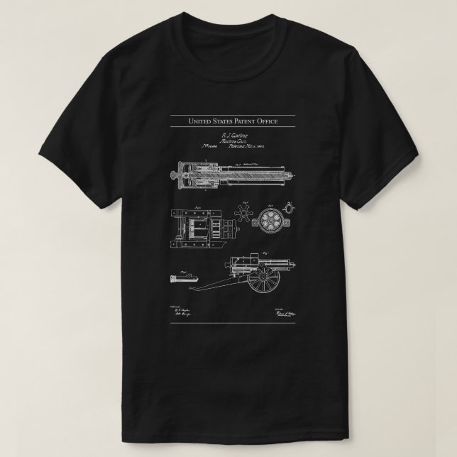 Camiseta US Patling Gun (Frente do Design)