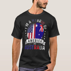 Camiseta US Patriot Austrália Flag American Australian Grow