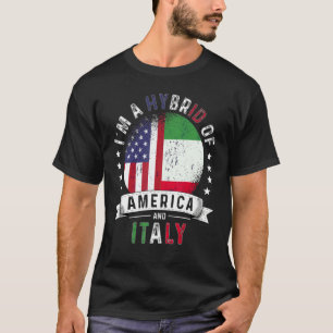 Camiseta US Patriot Italy Flag American Italiana Grown