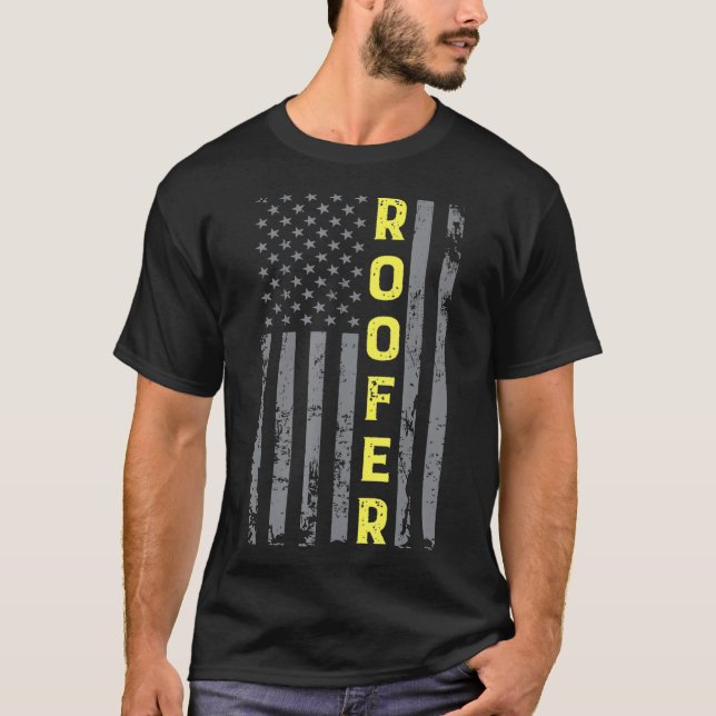 Camiseta US Patriotic Roofer (Frente)