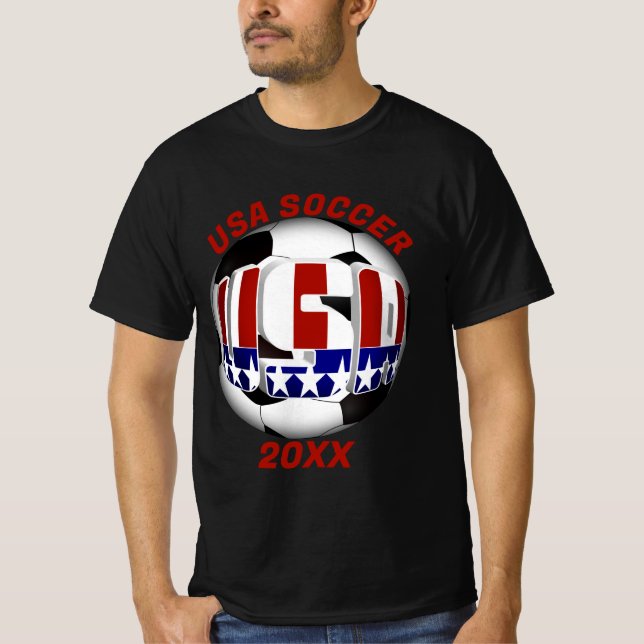 Camiseta US Patriotic SOCCER Sports (Frente)