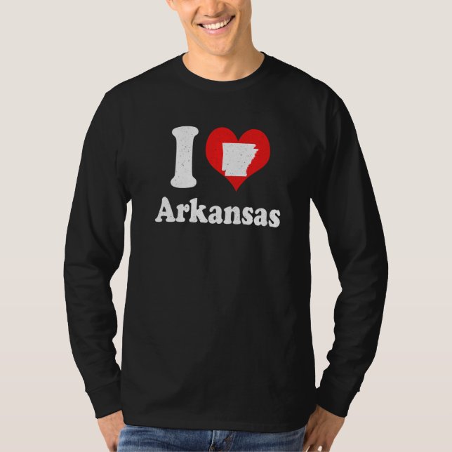 Camiseta US Proud Citizen America Love State I Heart Arkans (Frente)