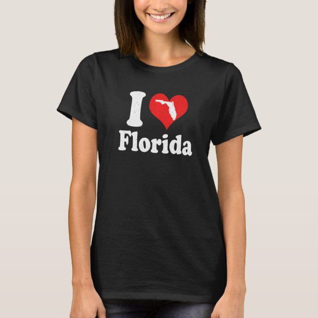 Camiseta US Proud Citizen America Love State I Heart Florid (Frente)