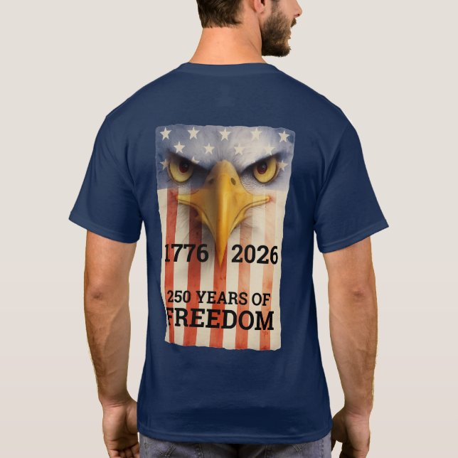 Camiseta US Spyder Ryders - 1776-2026 250 Years Of Freedom (Verso)