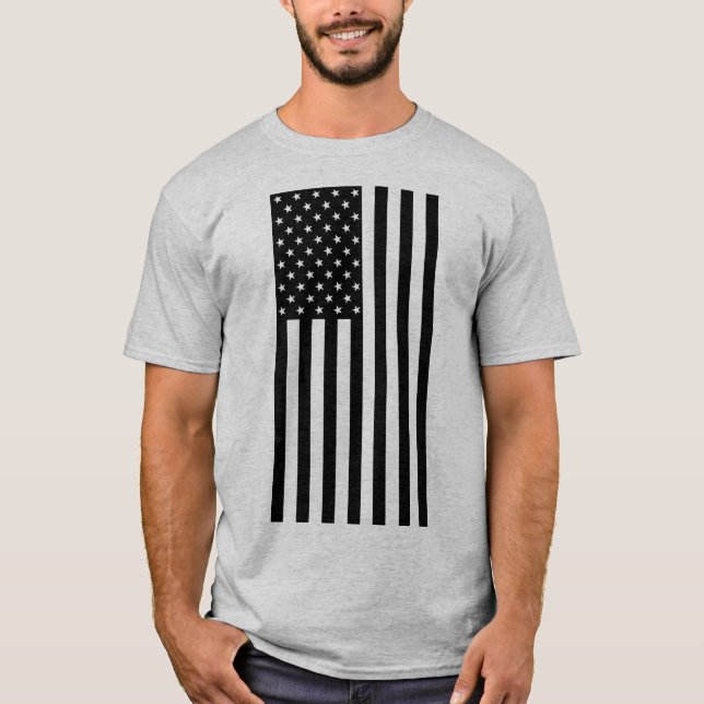 Camiseta US Spyder Ryders - Bandeira dos EUA bw frente vert (Frente)