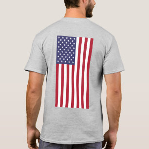 Camiseta US Spyder Ryders - Bandeira dos EUA vertical