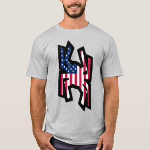 Camiseta US Spyder Ryders - Bandeira EUA Aranha vertical fr