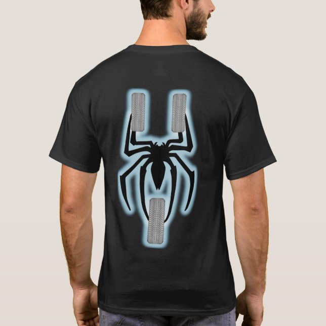 Camiseta US Spyder Ryders - Branco brilhante (Verso)