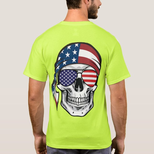 Camiseta US Spyder Ryders - Caveira RWB Costas (Verso)