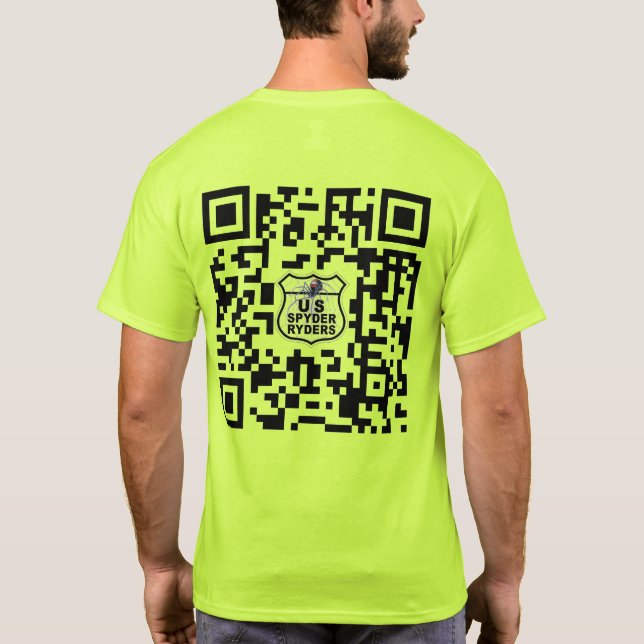 Camiseta US Spyder Ryders - Código QR 2S (Verso)