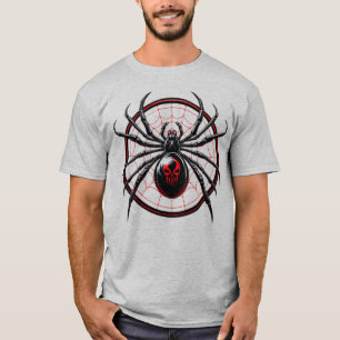 Camiseta US Spyder Ryders - Frente Redonda da Web em Viúva 