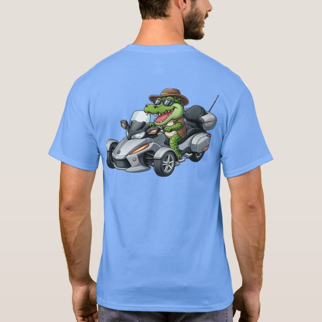 Camiseta US Spyder Ryders - Jacaré nas Costas (Verso)
