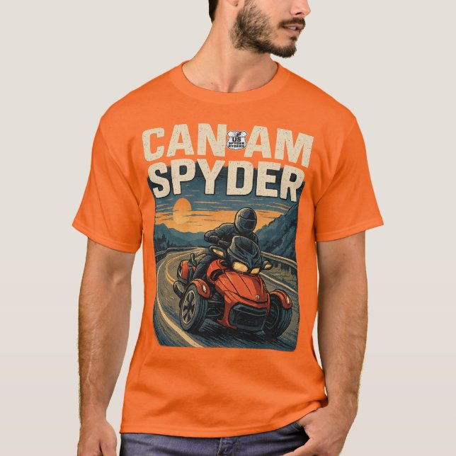 Camiseta US Spyder Ryders - Lean Into It. 1s (Frente)