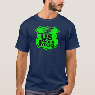 Camiseta US Spyder Ryders - Logotipo Verde Frente