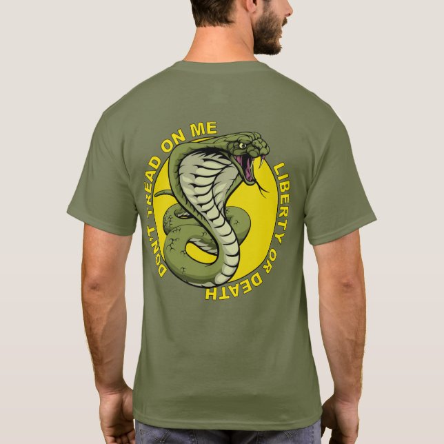 Camiseta US Spyder Ryders - Não Pise Em Mim costas (Verso)