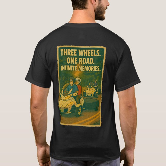 Camiseta US Spyder Ryders - Postcard Wheels Road Memories (Verso)
