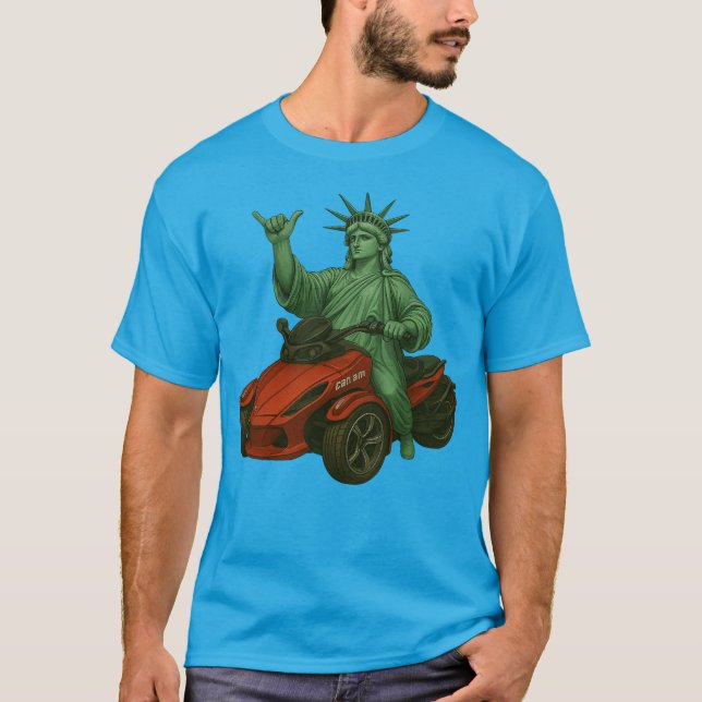 Camiseta US Spyder Ryders - Spyder Statue Liberty (Frente)