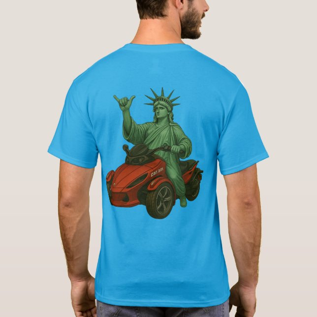 Camiseta US Spyder Ryders - Spyder Statue Liberty 2S (Verso)
