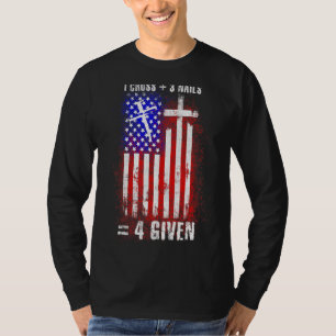 Camiseta Usa 1 Cross 3 Unhas Perdoadas Páscoa Cristã Amer