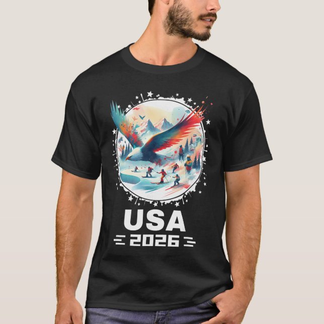 Camiseta USA 2026 Go United States Winter Sport USAeam 2026 (Frente)