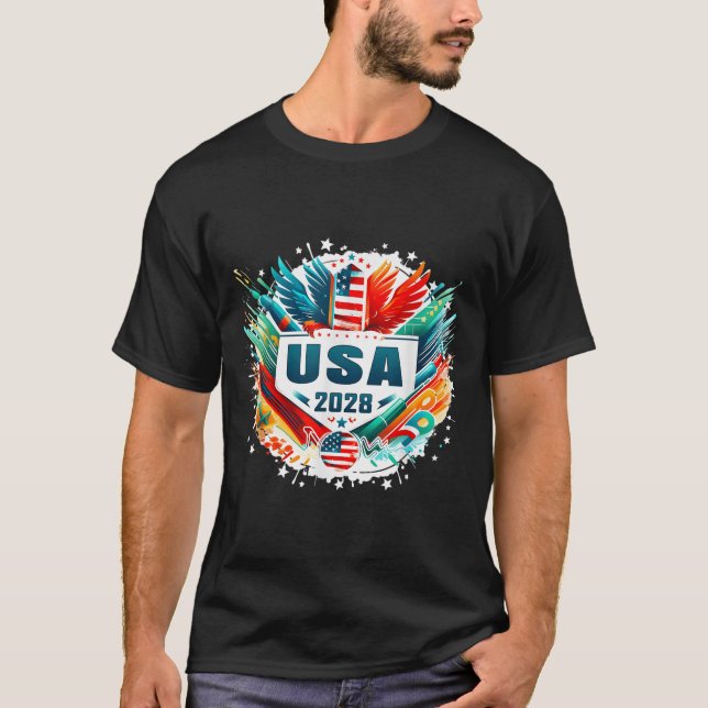 Camiseta Usa 2028 Go United States Srt Usa Team 2028 Usa  (Frente)