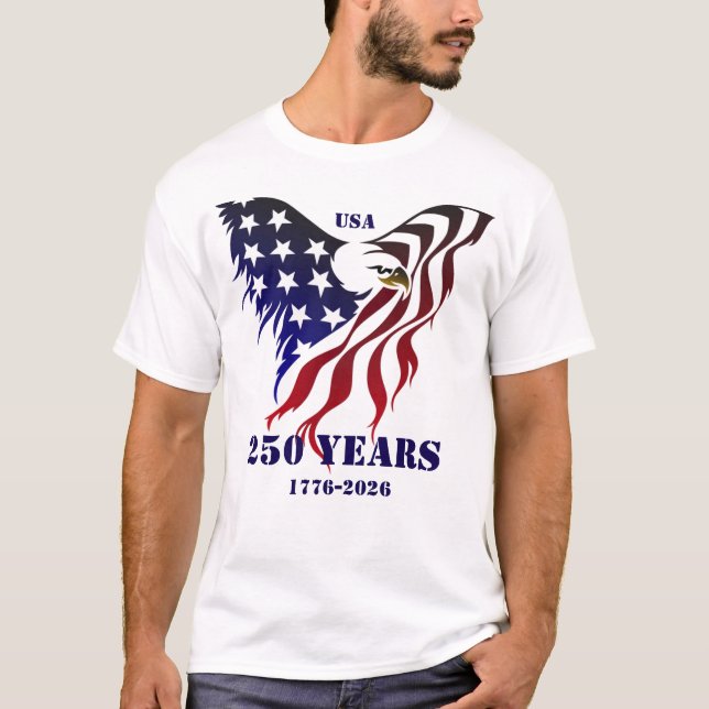 Camiseta USA 250 Eagle (Frente)